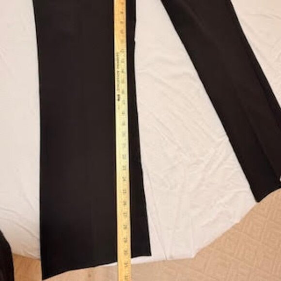 Larry Levine NWT Black Slim Trouser Pants Workwear Stretch Dress Slacks Size 10 - Picture 7 of 7